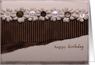 happy birthday buttons card