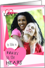Love Is Like A Party - Valentine’s Day Photo Insert Card