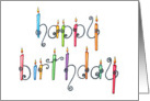 Happy Birthday Candles - Birthday Card