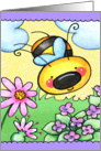 Buzzy Bee Whimsical Birthday Card