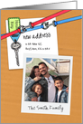 New Address With House Key Photo Insert Invitation card