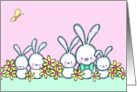 Too Cute Easter Bunnies Card