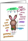 The Ears Are the Best Part Easter Card