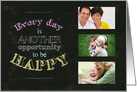 Opportunity To Be Happy Photo Insert Encouragement Card