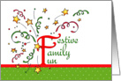Festive Family Fun Christmas Card