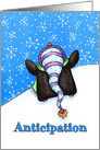Christmas Anticipation Penguin card