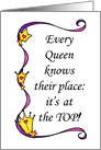 Every Queens Place is at the Top! Mother’s Day card