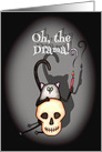 Oh the Drama Hamlet Cat Play Invitation card