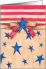Primitive Stars & Stripes Design Fourth of July card