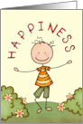 Nostalgia Stix Figure Boy Happiness card