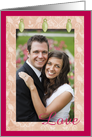 Just Married Announcement Scrapbook Photo Insert Card