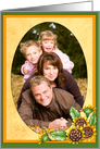 Thanksgiving Sunflowers Photo Card