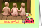 It’s A Party Ladybug Invite card