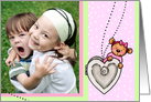 Happy Mother’s Day Teddy Bear Locket - Photo Insert Card