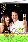 Mardi Gras Party Photo Card