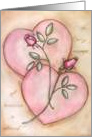 Beautiful Roses and Hearts Valentine’s Day Card