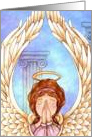 Praying Angel Sympathy Card