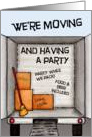 We’ve Moving Party Invitation, Moving Truck card