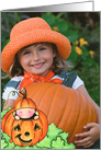 Baby In Jack-O-Lantern Halloween Card