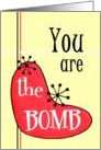 Retro You are The Bomb Birthday Card