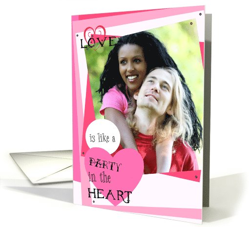 Love Is Like A Party - Valentine's Day Photo Insert card (1019655)