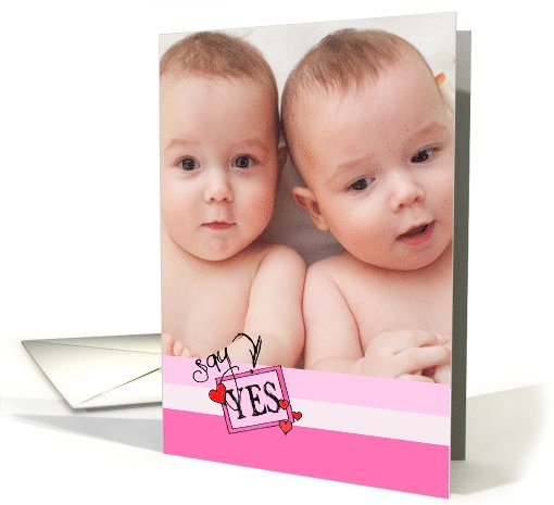 Say Yes - Valentine's Day Photo Insert card (1019663)