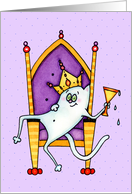 King or Queen Cat Boss’s Day Card