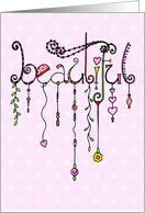 Beautiful You Dangles, Mother’s Day card