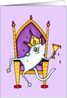 King Cat Dad - Birthday Card
