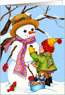 First Snowman card