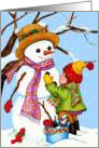 First Snowman card