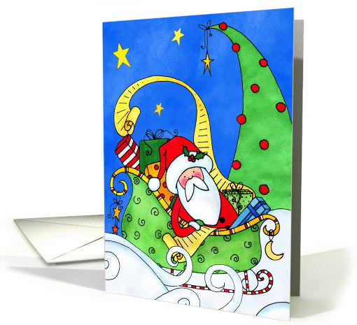 Santa's Sleigh Ride card (117305)