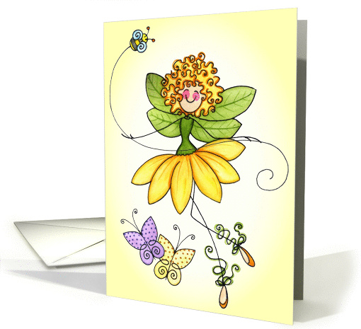 Flower Fairy Stick card (119117)