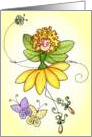 Flower Fairy Stick card