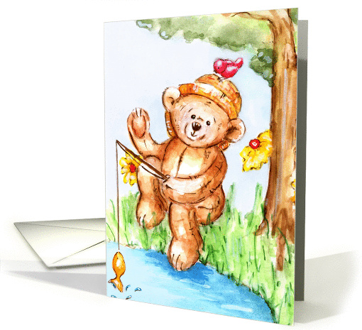 Gone Fishing card (119601)
