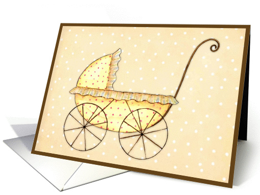 Vintage Baby Shower card (124806)