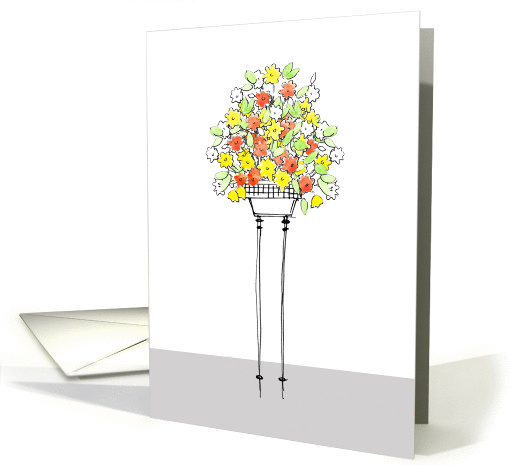 Happy Birthday Modern Flowers card (1287262)