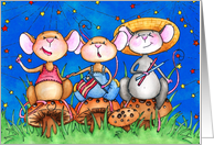 Independence Day Party Mice Invitation card