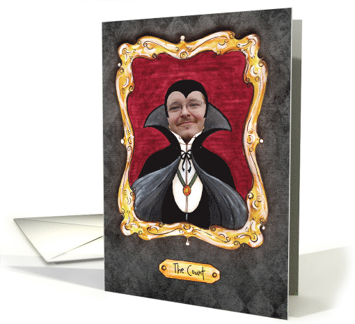 Count Dracula Halloween Photo Insert card (1318834)