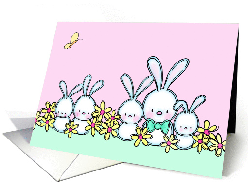 Too Cute Easter Bunnies card (1360866)