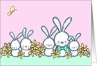 Too Cute Easter Bunnies Card