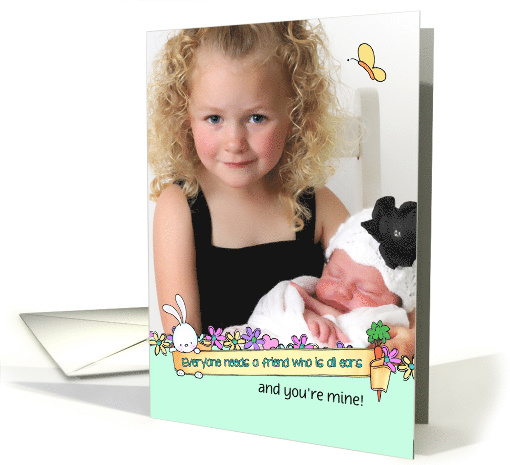 Bunny- All Ears, Photo Insert Easter card (1360878)