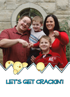 Let's Get Crackin' Easter Photo Insert Card