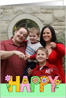Too Cute Happy Photo Insert card