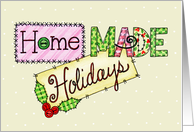 Homemade Holidays Christmas Card