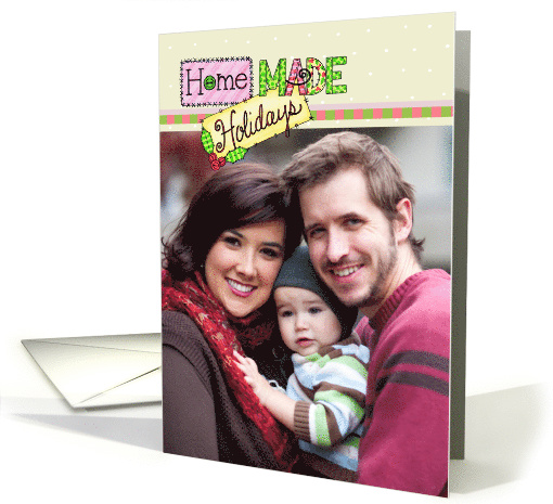 Homemade Holidays Photo Insert Christmas card (1381884)