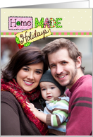 Homemade Holidays Photo Insert Christmas Card