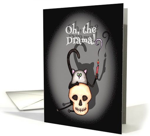 Oh the Drama Hamlet Cat Play Invitation card (1567284)