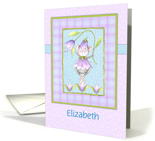 Custom Ballerina Mouse Dressed In Lavender Flowers, Girls... (1584776)