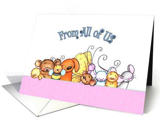 Whimsical From All of Us Easter card (1605442)
